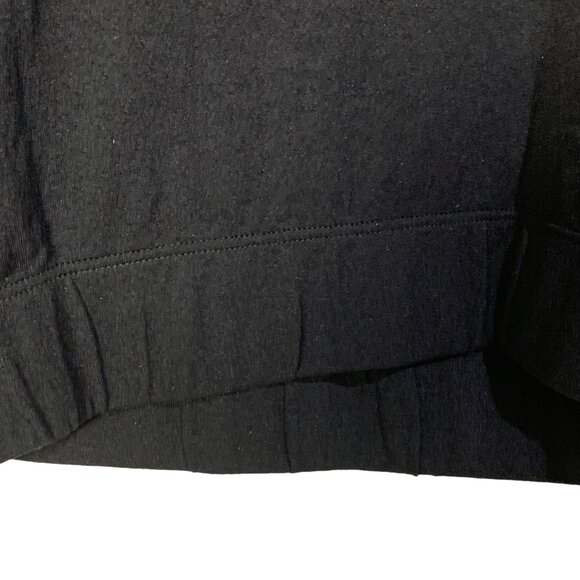 Cheer Fantastic Mock Turtleneck Midriff Zip Back Bodysuit 2XL Black Long Sleeve - Picture 4 of 10